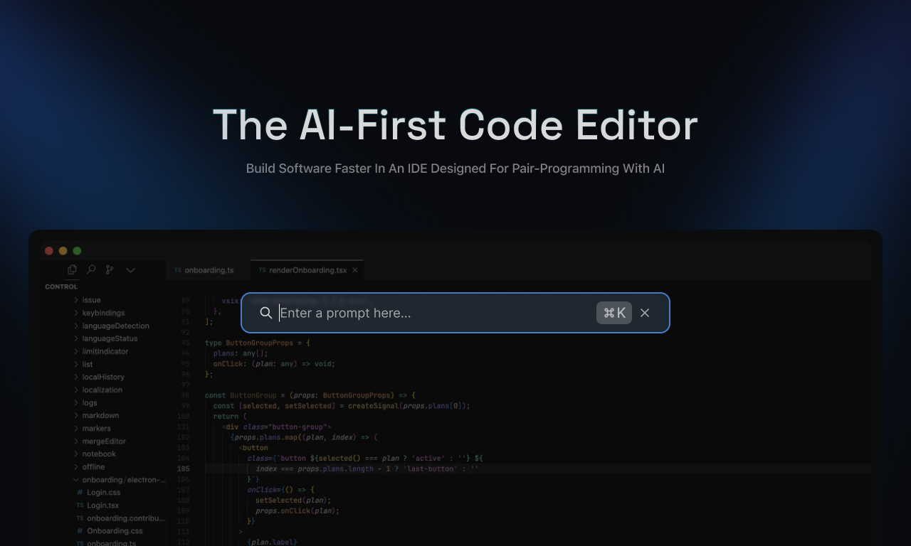 Pricing cursor the ai first code editor